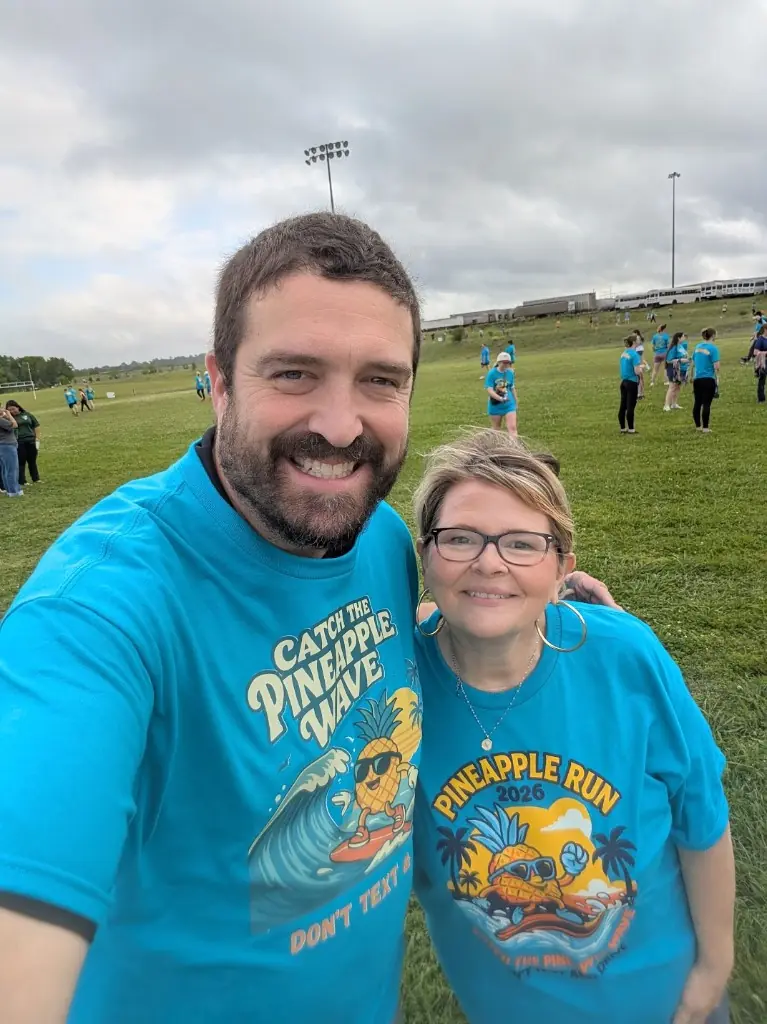 Rob Hipp at the Pineapple Run campus event
