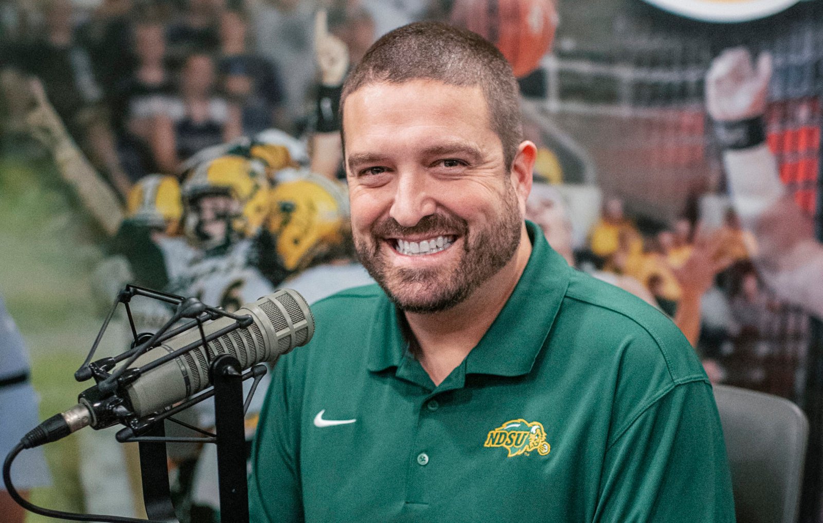 Rob Hipp in studio wearing a headset